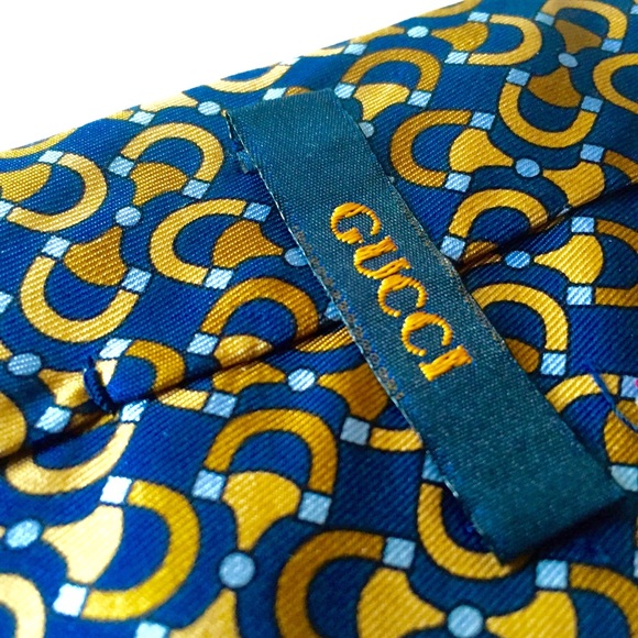 Gucci Pure Silk Men's Neck Tie Made in Italy - Picture 7 of 8